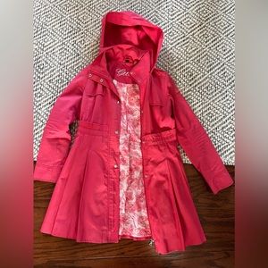 Guess Coral Hooded Rain Jacket